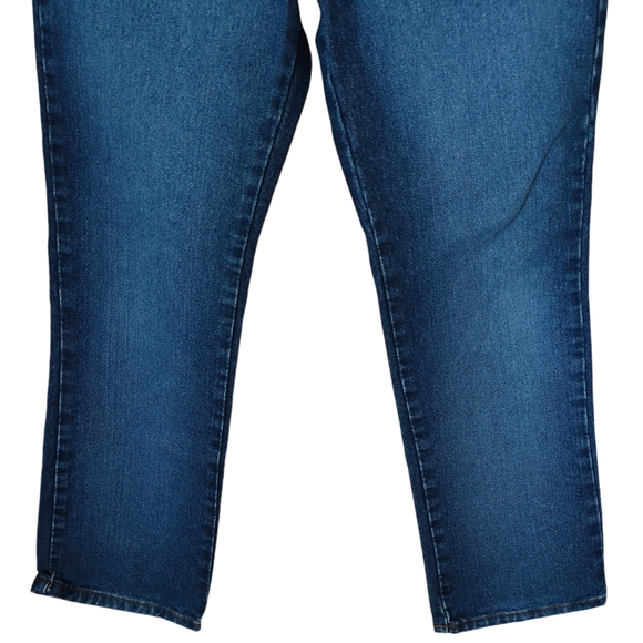 Vintage Express Bleus Women's Petite 7/8 High Waisted Bootcut Jeans - Picture 3 of 9